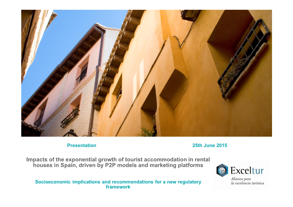 Impacts of the Exponential Growth of Tourist Accommodation in Rental Houses in Spain, Driven by P2P Models and Marketing Platforms