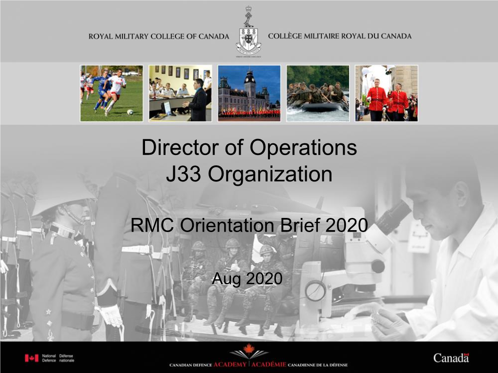 Download the Director of Operations J33 Orientation 2020