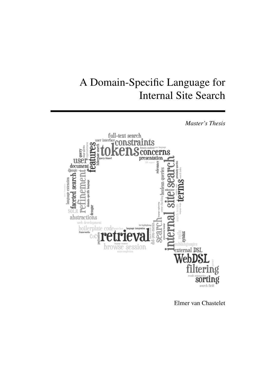 A Domain-Specific Language for Internal Site Search