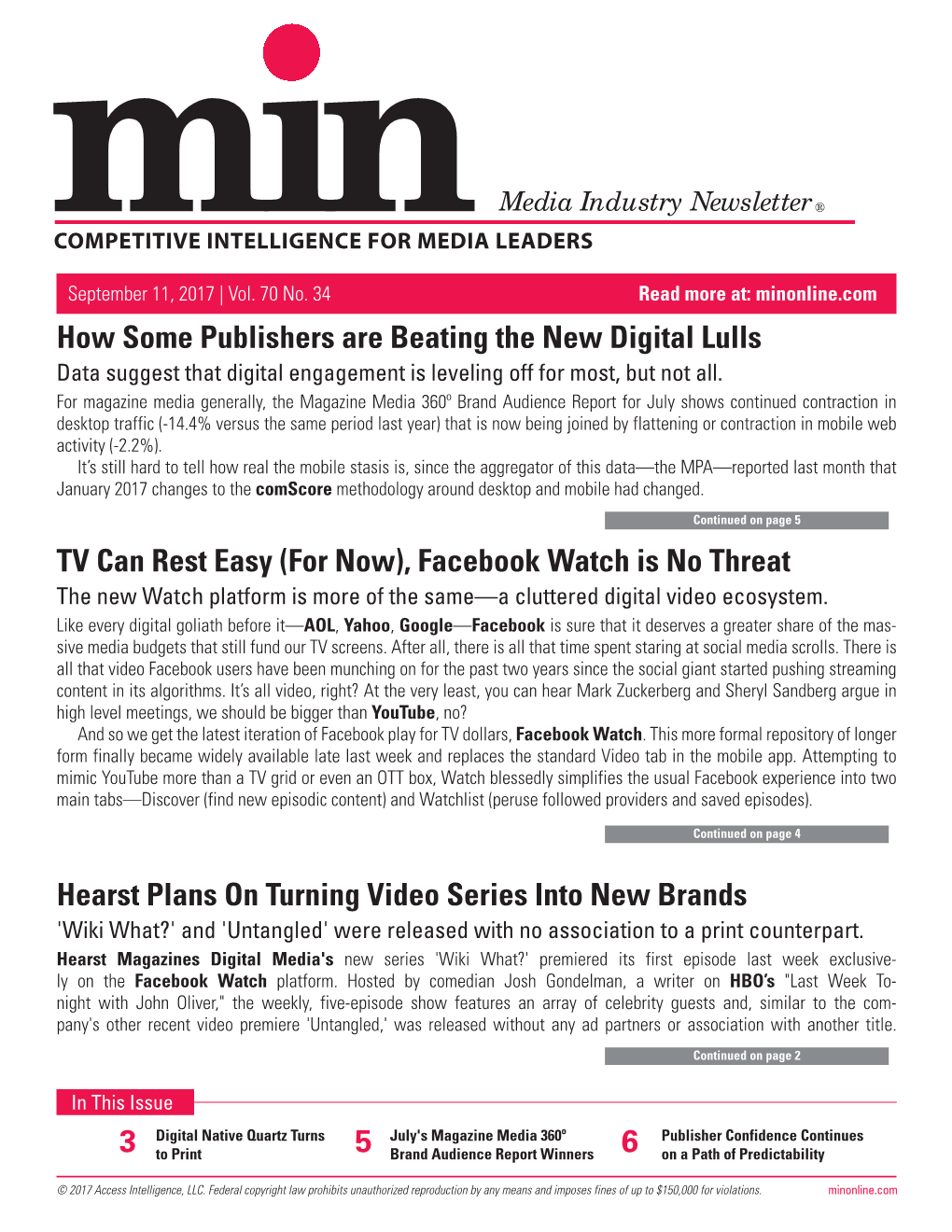 How Some Publishers Are Beating the New Digital Lulls TV Can Rest