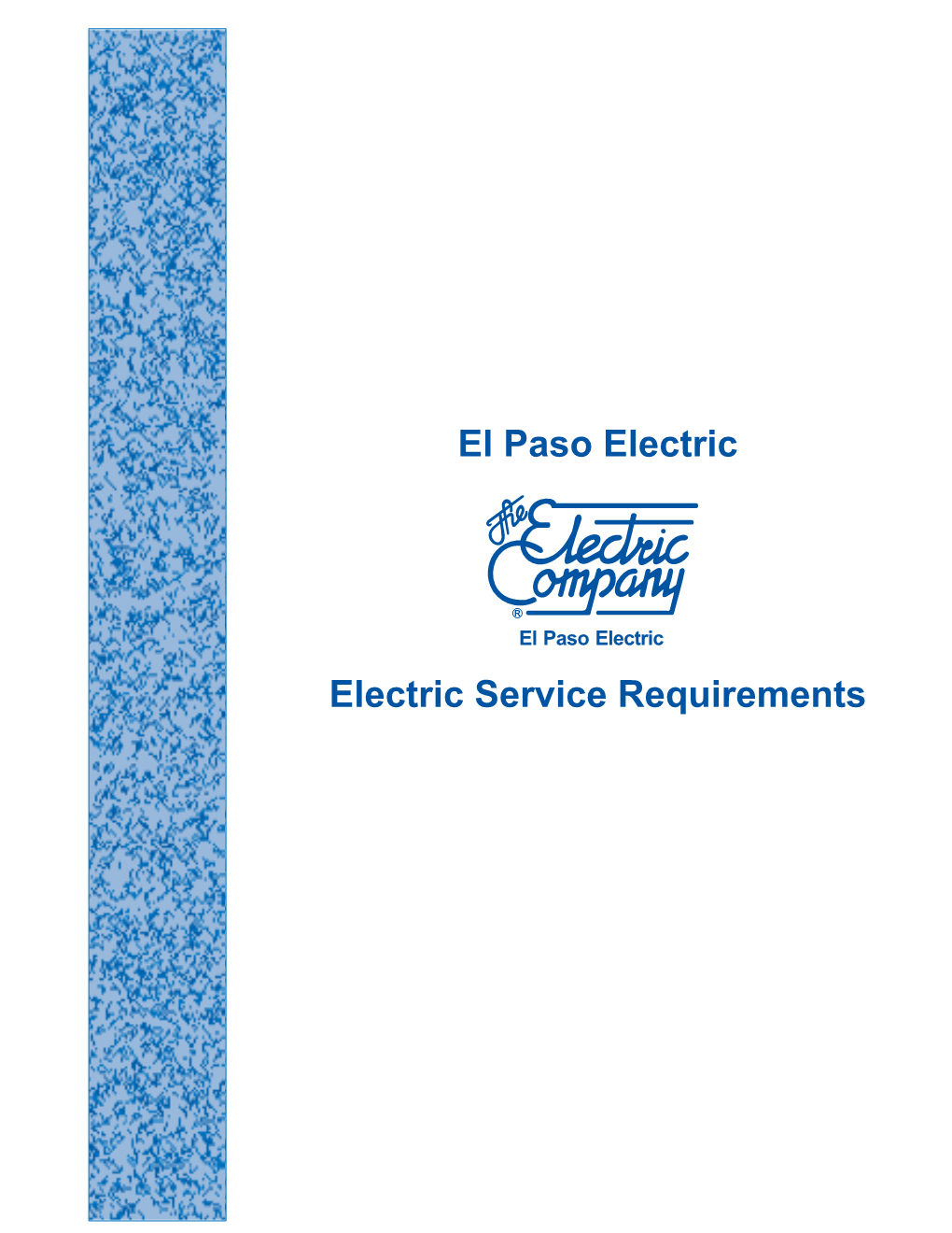 El Paso Electric Electric Service Requirements