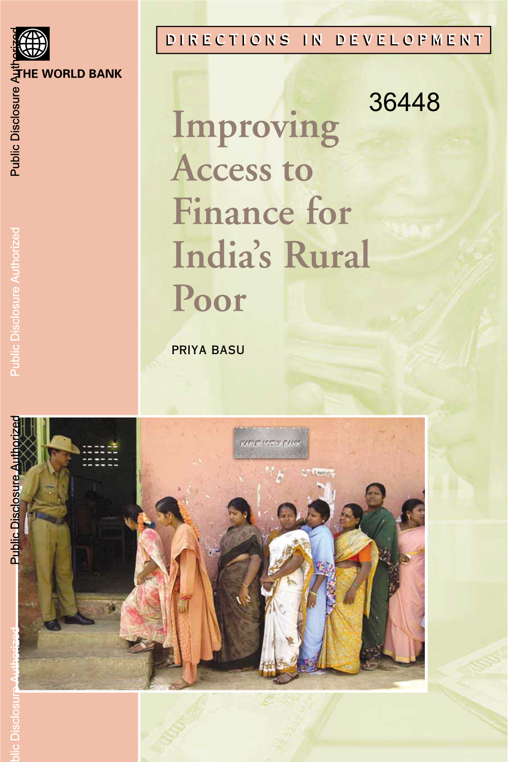 Improving Access to Finance for India's Rural Poor