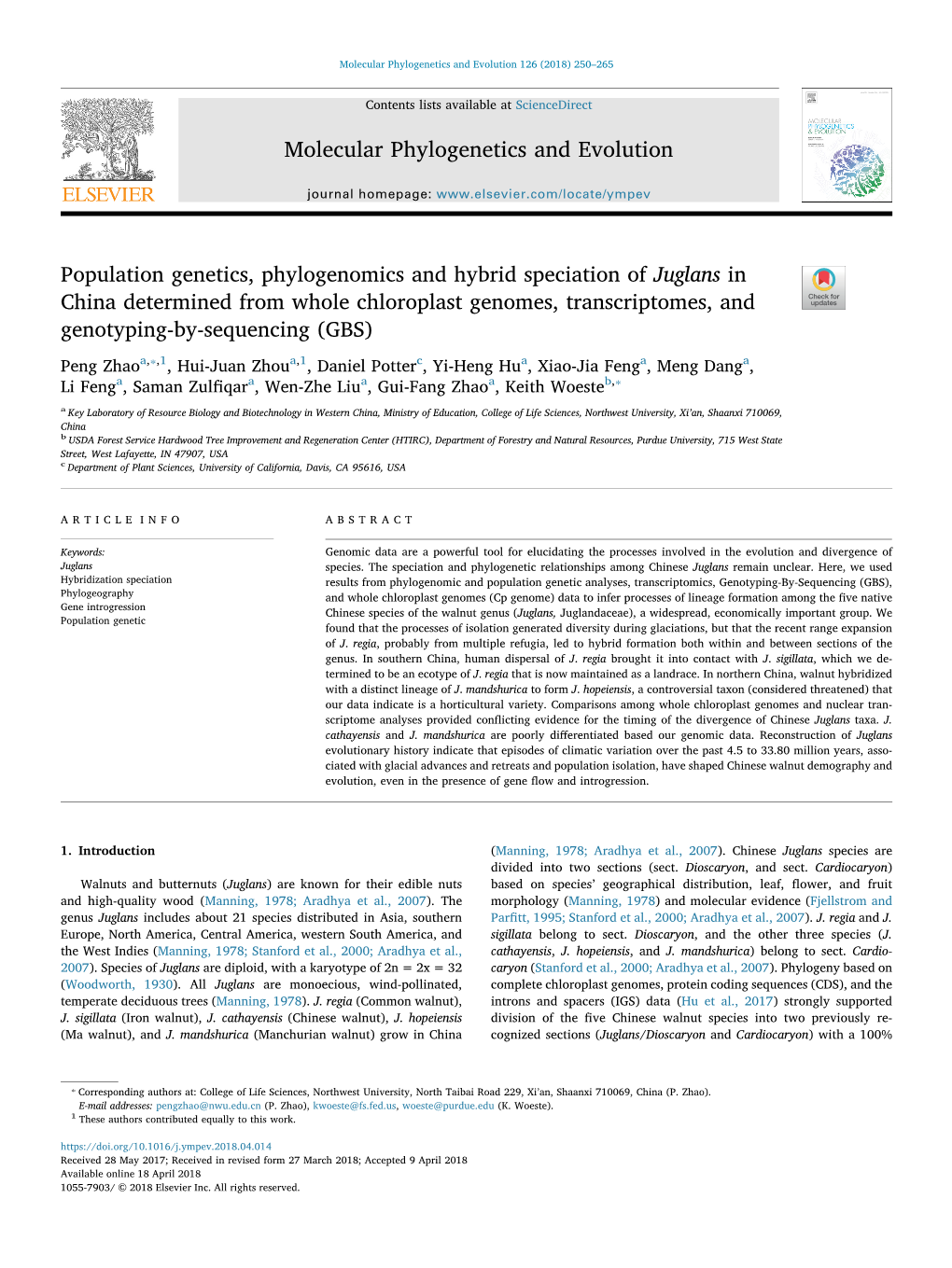 Population Genetics, Phylogenomics and Hybrid