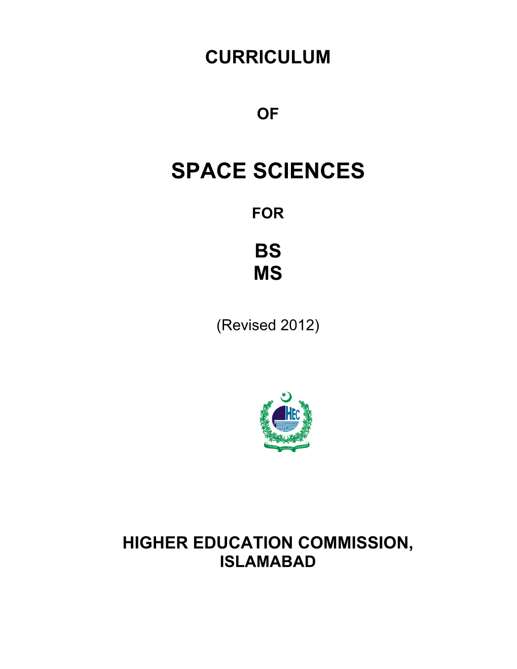 Space Sciences