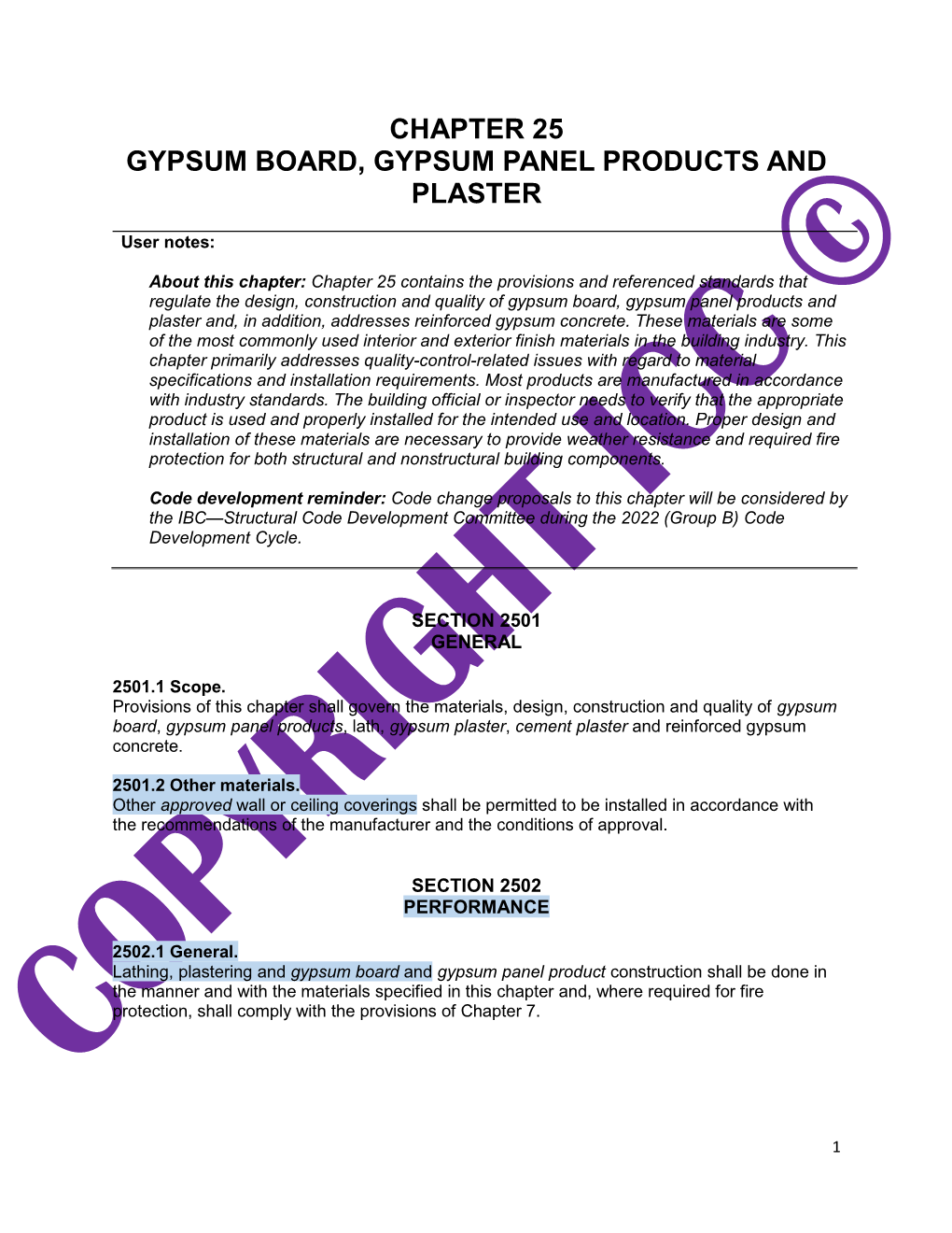 Chapter 25 Gypsum Board, Gypsum Panel Products and Plaster