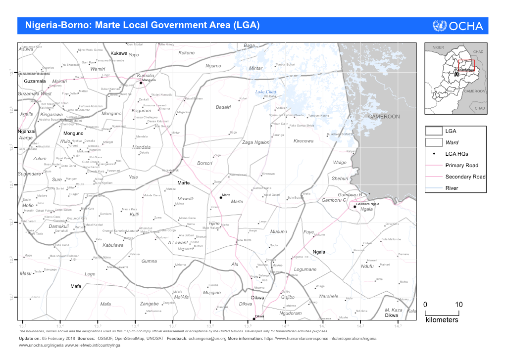 Nigeria-Borno: Marte Local Government Area (LGA)