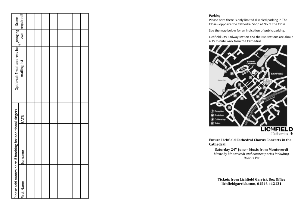 See the Map Below for an Indication of Public Parking