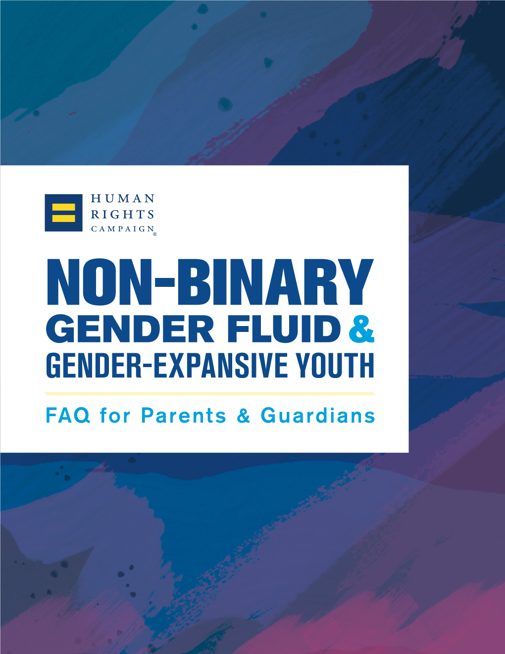 Non-Binary, Gender Fluid and Gender Expansive Youth