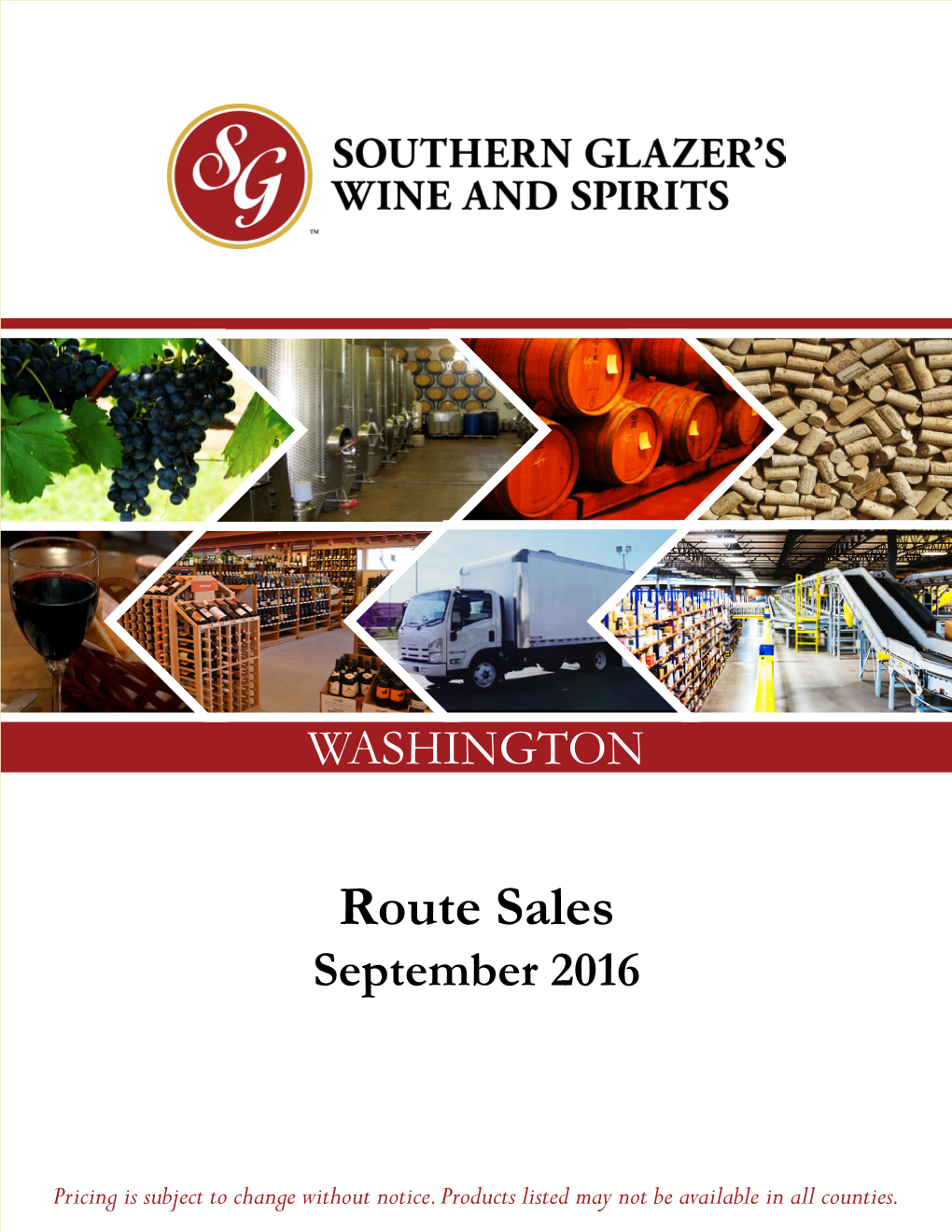 Route Sales September 2016