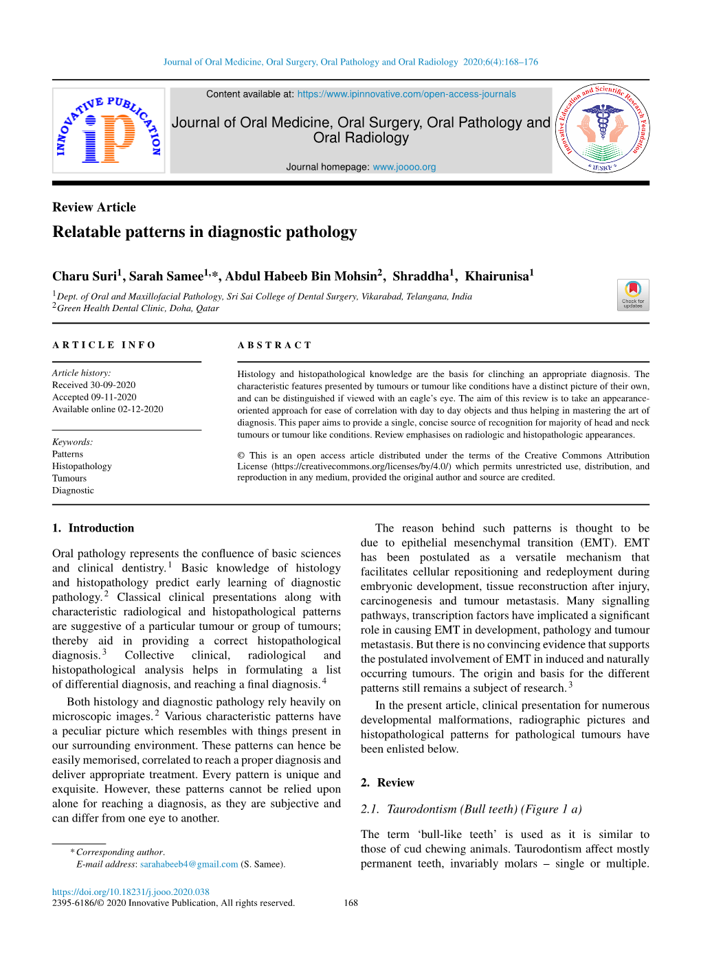 Relatable Patterns in Diagnostic Pathology