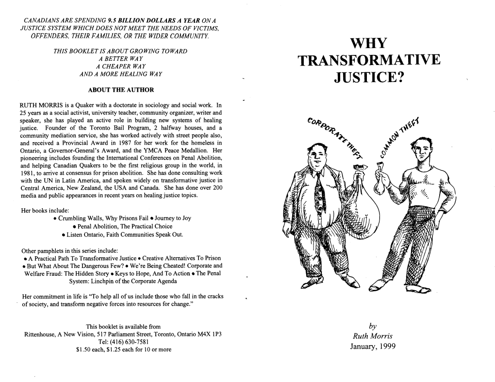 Transformative Justice?