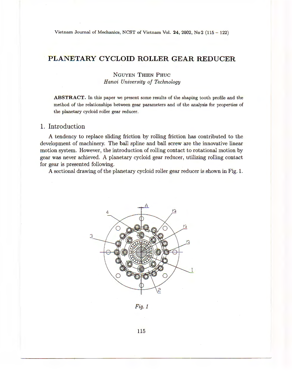 Planetary Cycloid Roller Gear Reducer