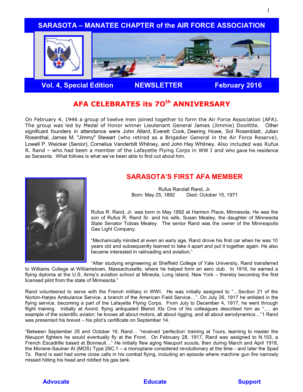 SARASOTA – MANATEE CHAPTER of the AIR FORCE ASSOCIATION