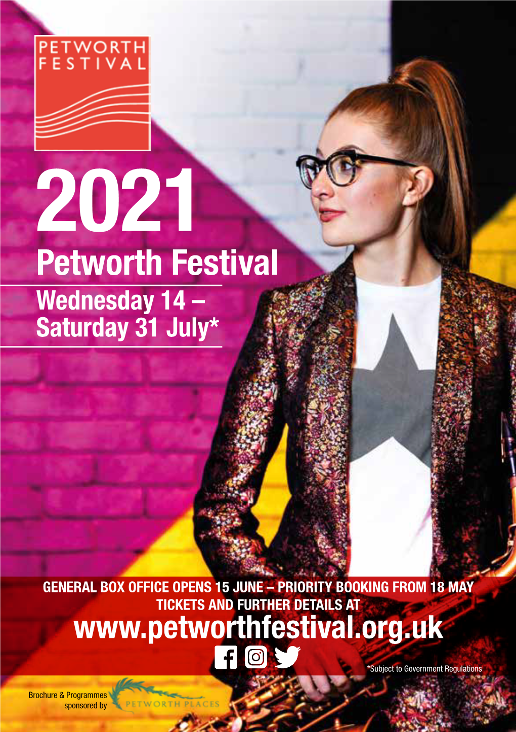 2021 Petworth Festival Wednesday 14 – Saturday 31 July*