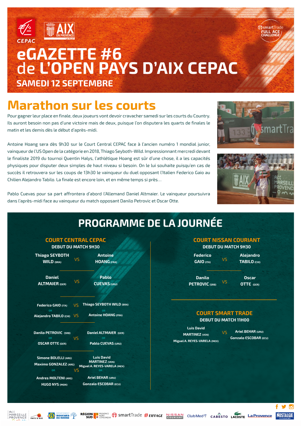 Egazette #6 De L'open PAYS D'aix CEPAC