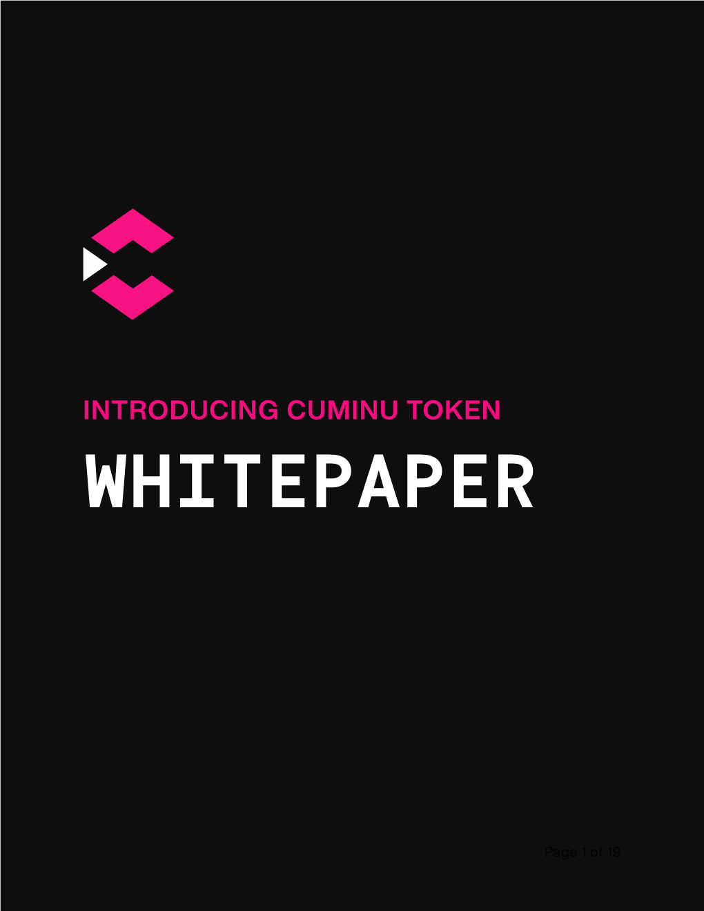 Introducing Cuminu Token Whitepaper