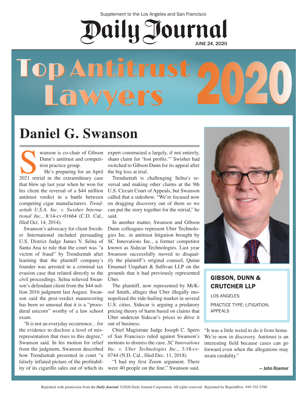 Top Antitrust Lawyers-Supplement