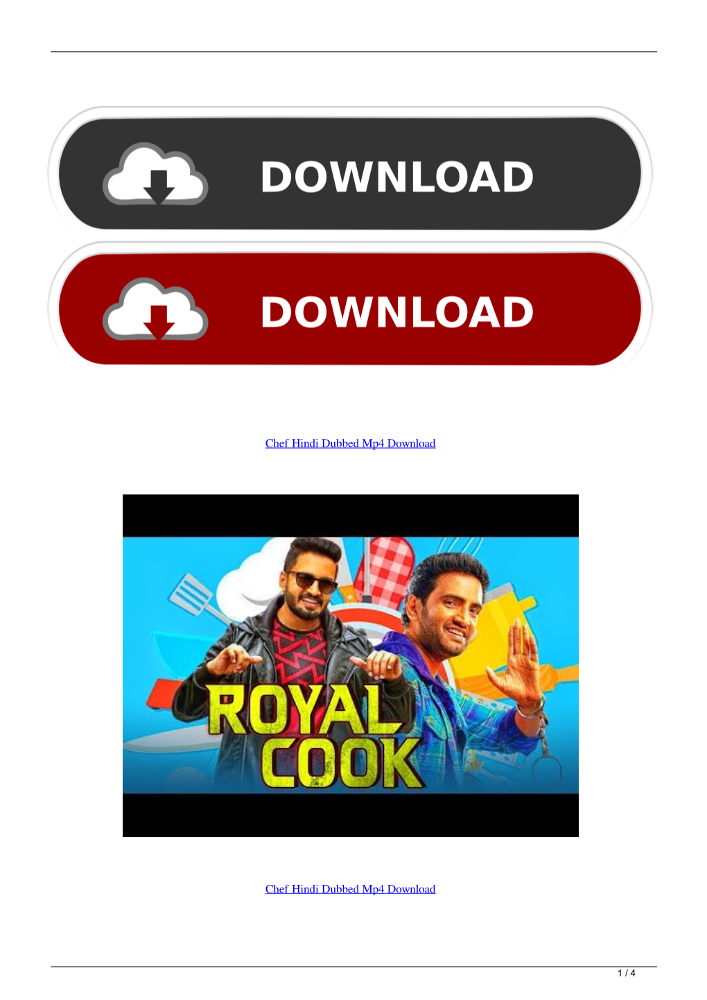 Chef Hindi Dubbed Mp4 Download