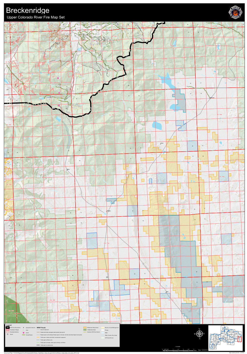 Breckenridge Upper Colorado River Fire Map Set
