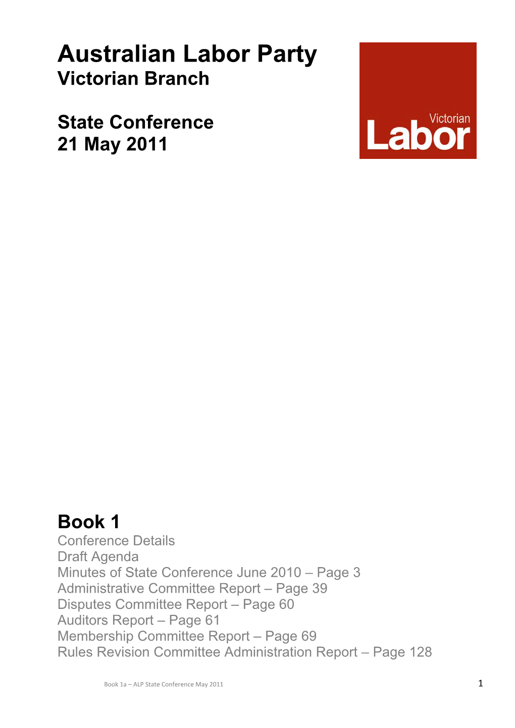 Australian Labor Party Victorian Branch