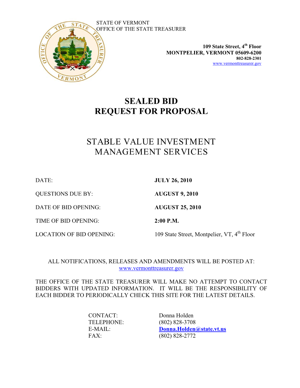 Stable Value Investment Management Services