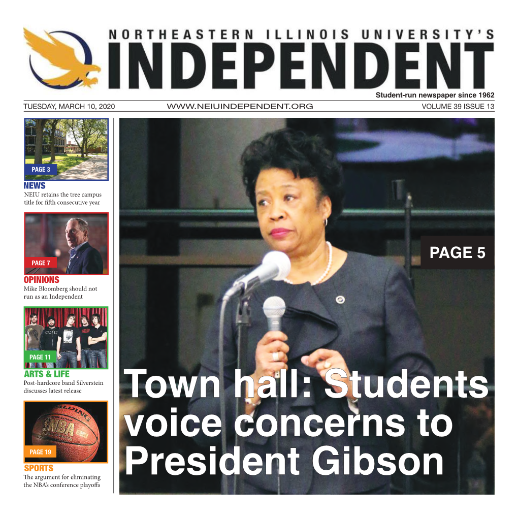 Students Voice Concerns to President Gibson