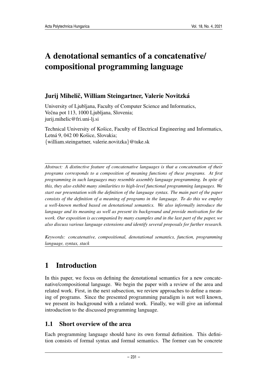 Compositional Programming Language