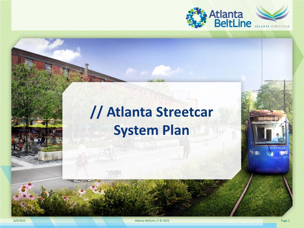 Atlanta Streetcar System Plan