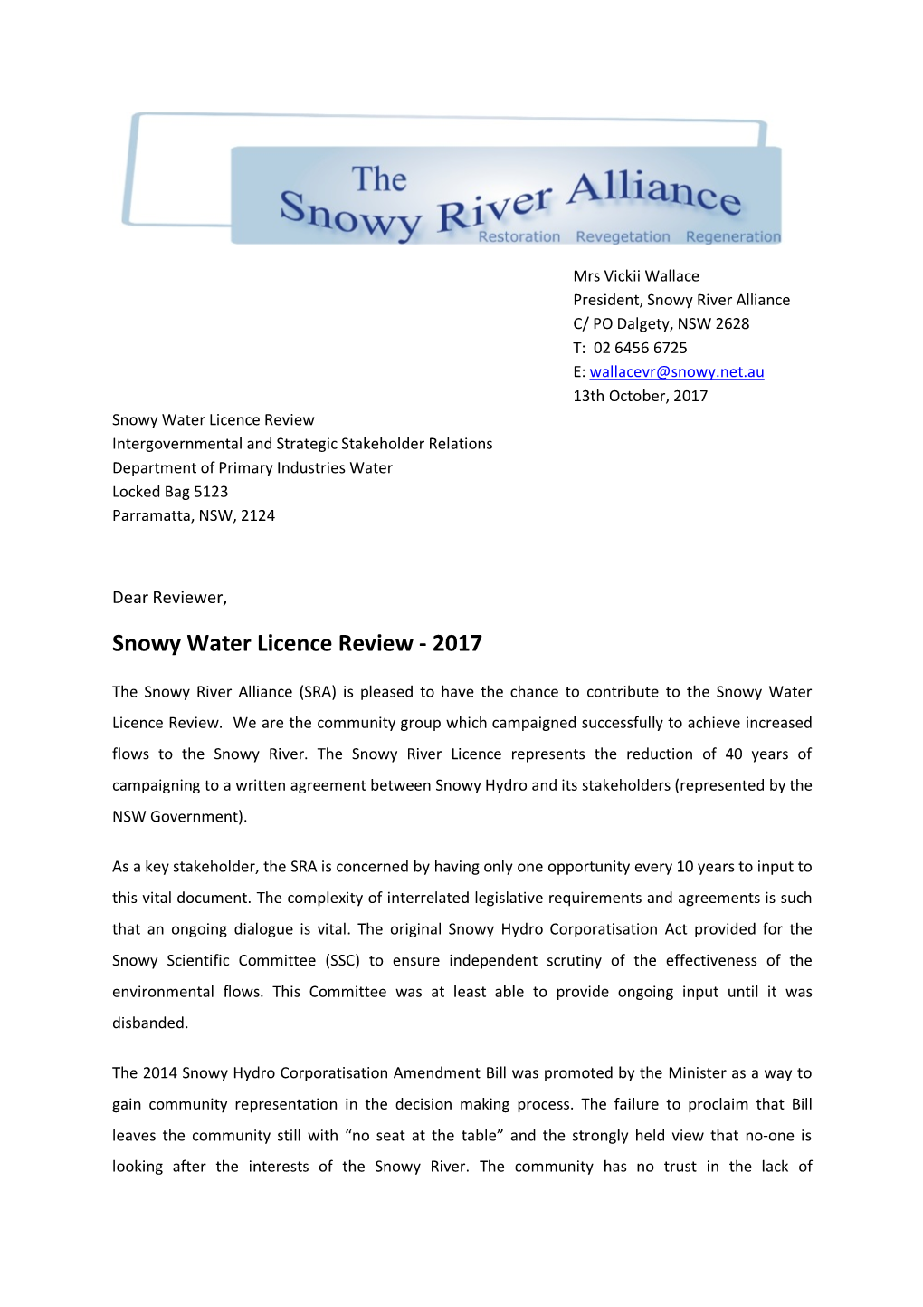 Snowy River Alliance