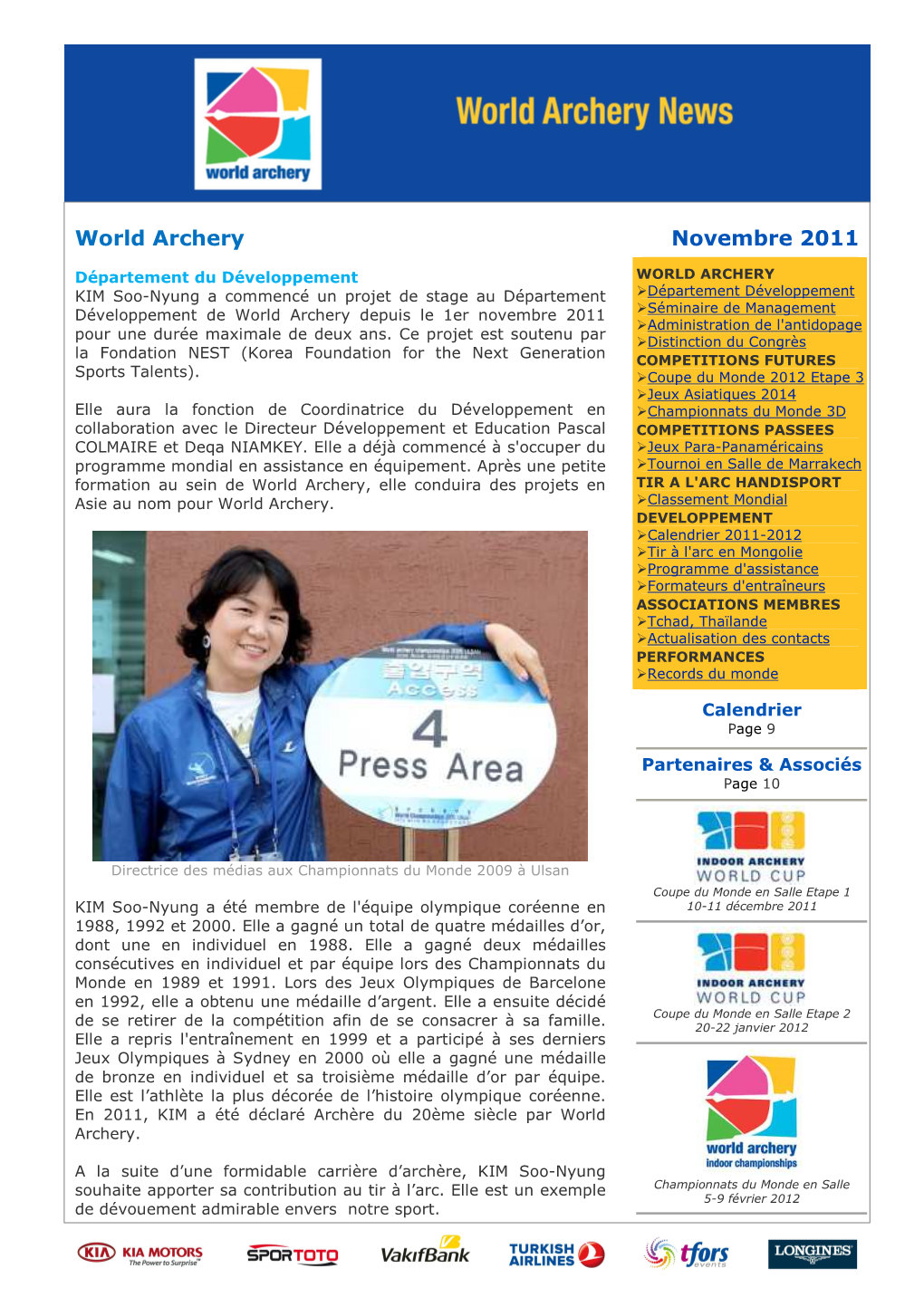 World Archery Novembre 2011