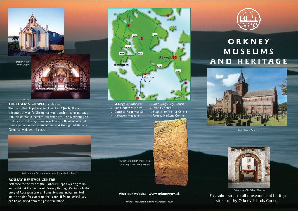 Orkney Museums and Heritage Leaflet