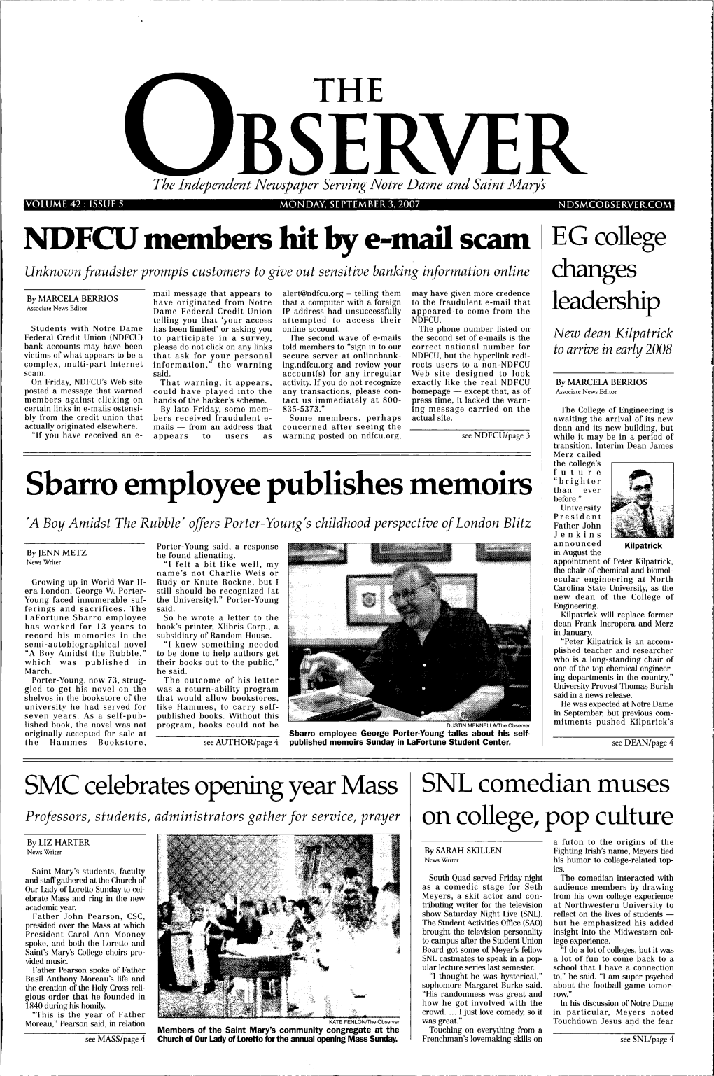 NDFCU Members Hit by E-Mail Scam Sbarro Employee Publishes Memoirs