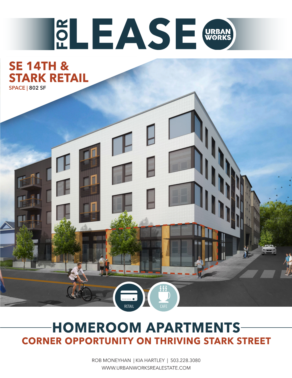 Homeroom Apartments Corner Opportunity on Thriving Stark Street