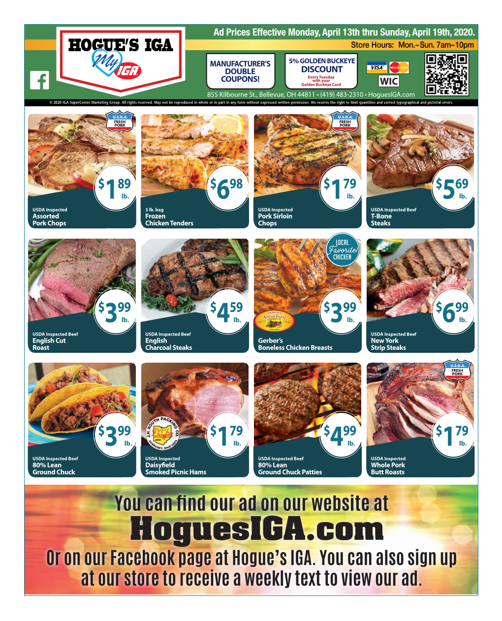 Hoguesiga.Com © 2020 IGA Supercenter Marketing Group