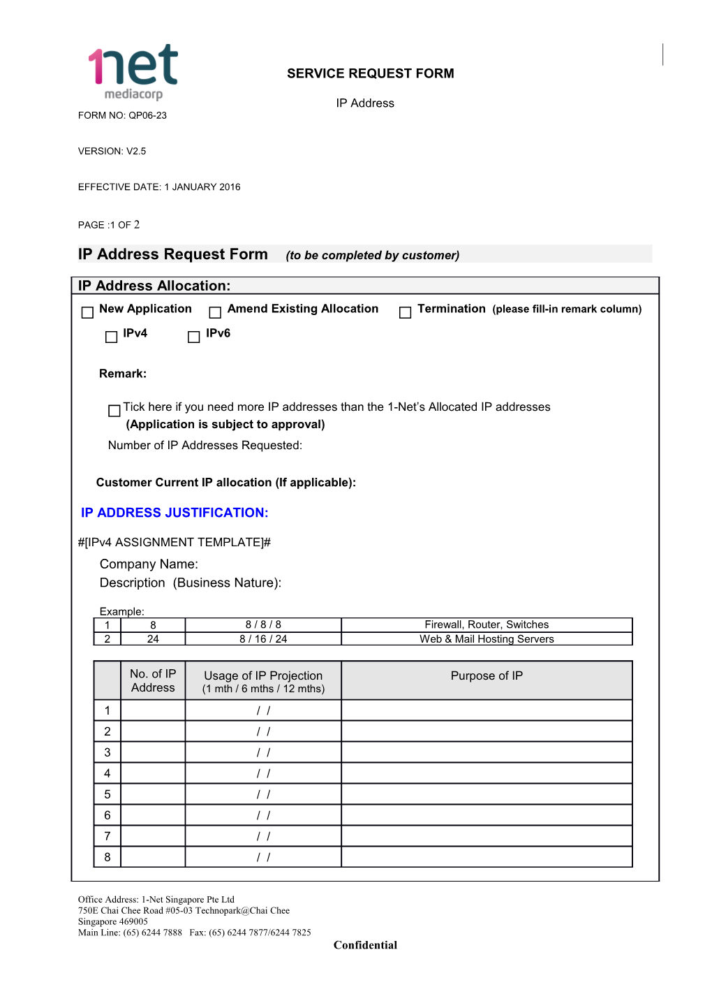 1-Net Connect Hosting Service