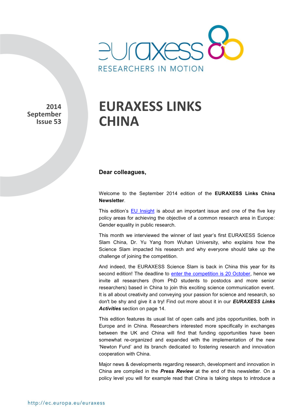 China Links Newsletter