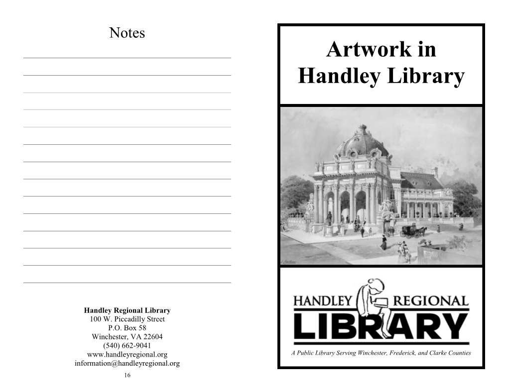 Artwork in Handley Library
