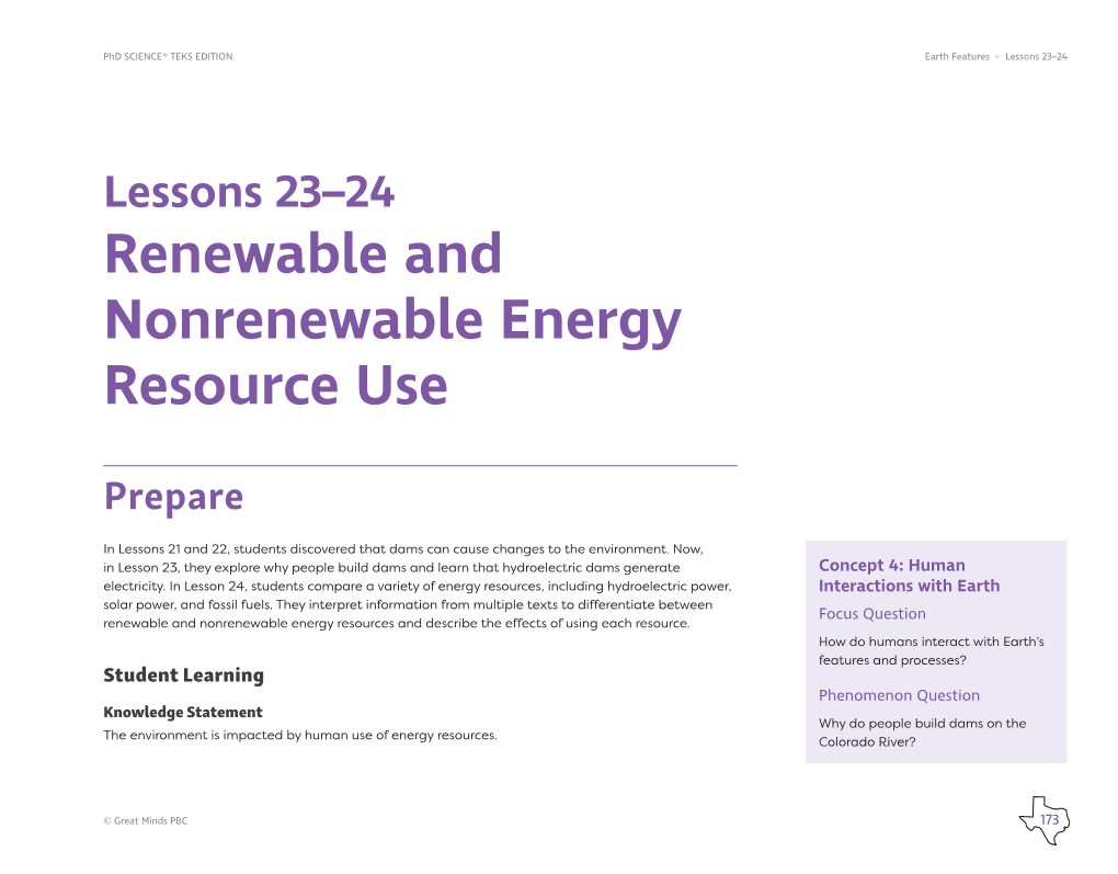 Earth Features Lesson 23 Teacher Edition