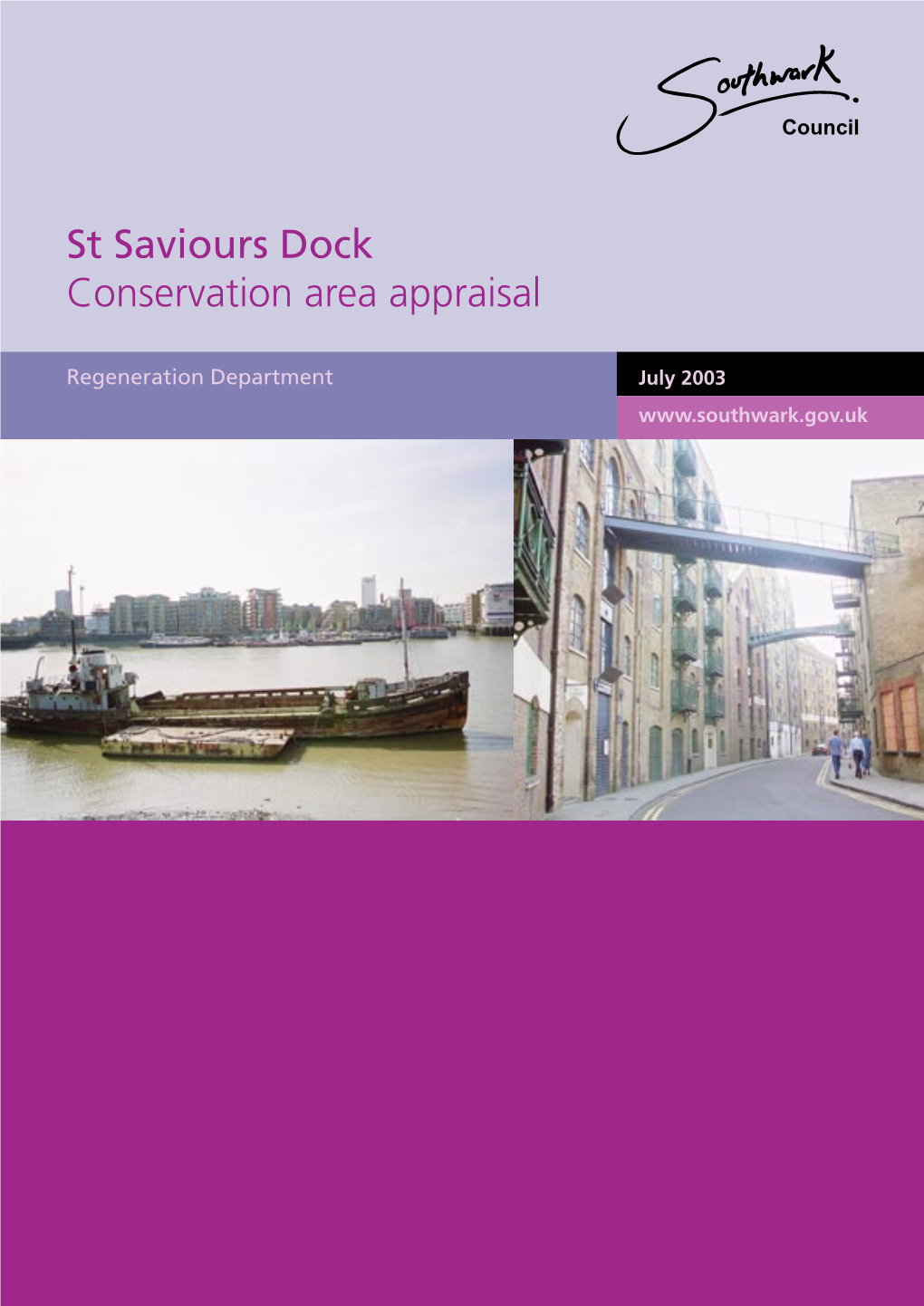 St Saviour's Dock Conservation Area Appraisal