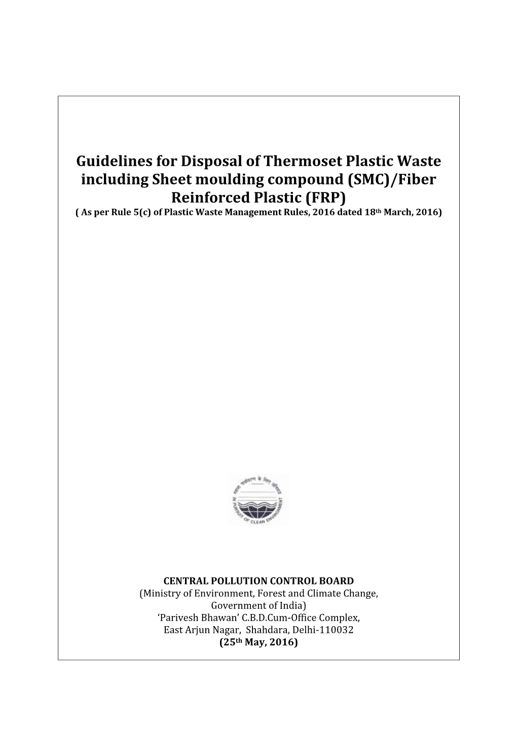 Guidelines for Disposal of Thermoset