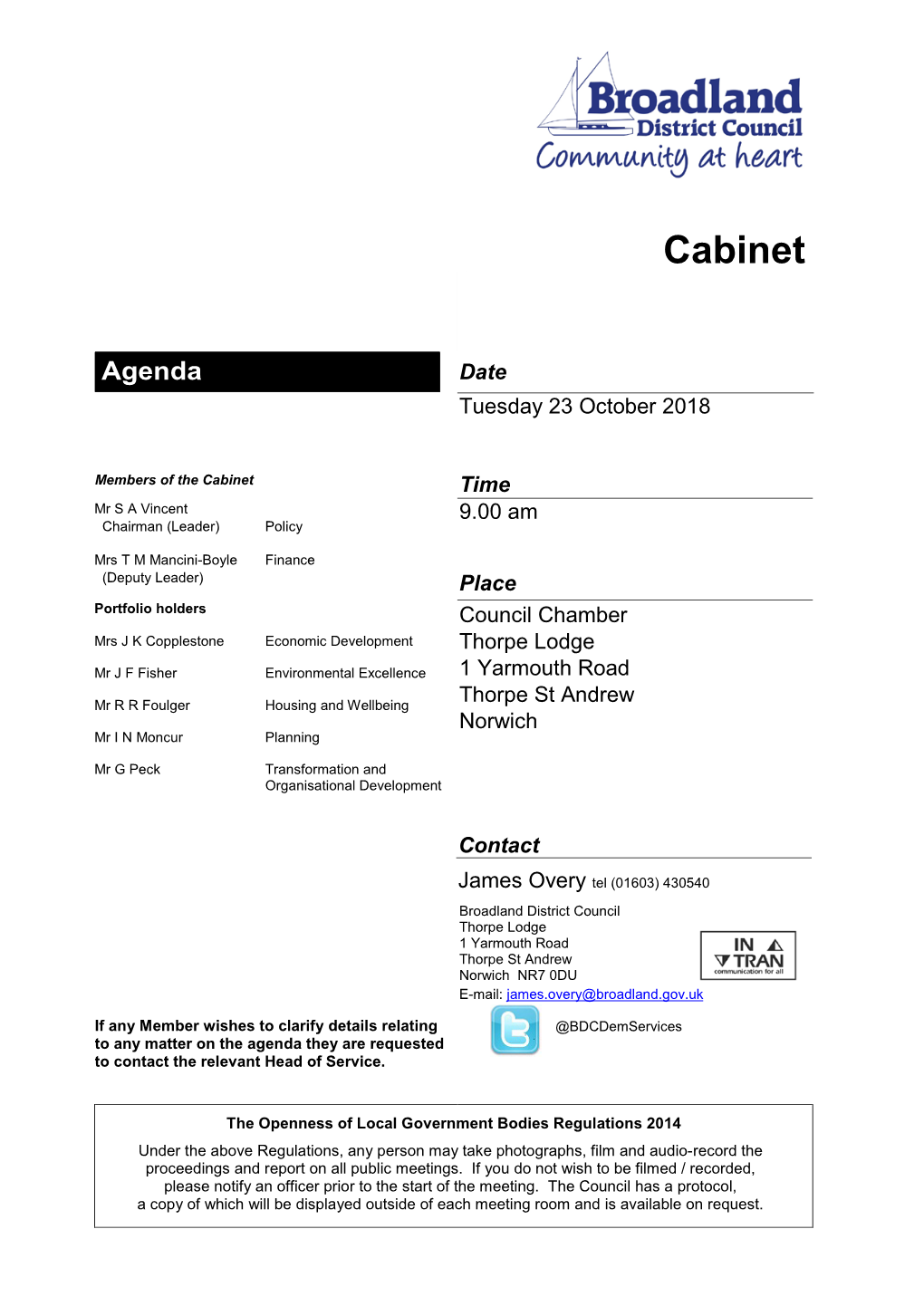 Cabinet Papers