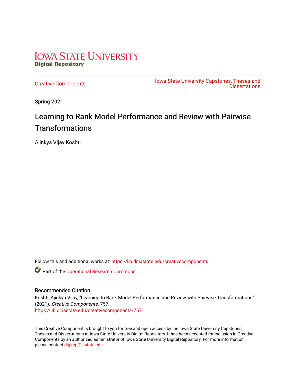 Learning to Rank Model Performance and Review with Pairwise Transformations