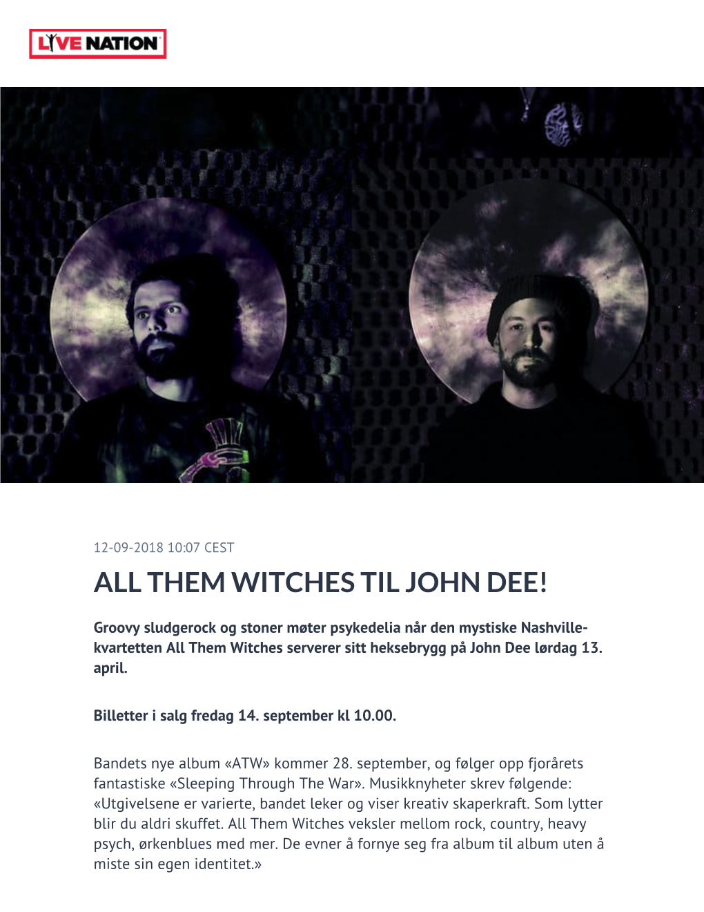 All Them Witches Til John Dee!