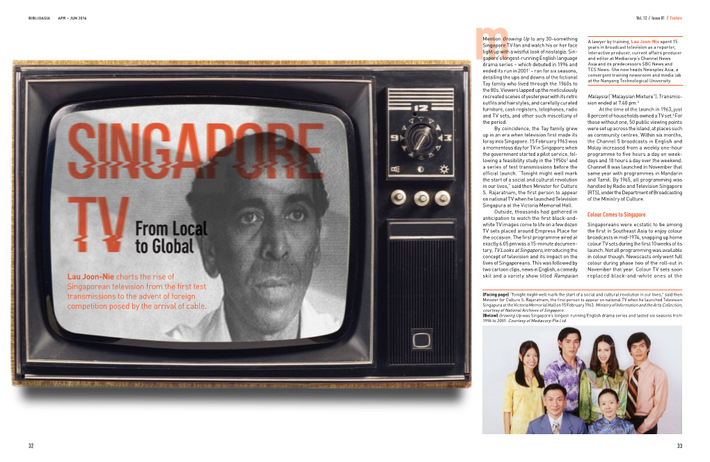 Lau Joon-Nie Charts the Rise of Singaporean Television from the First