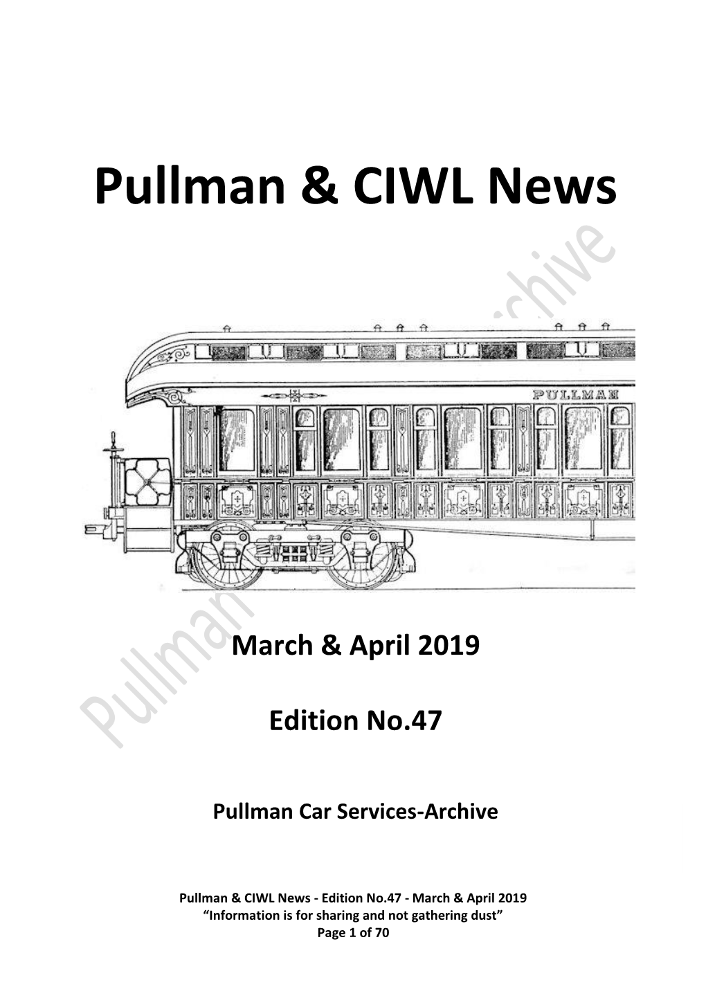 Pullman Car Services-Archive