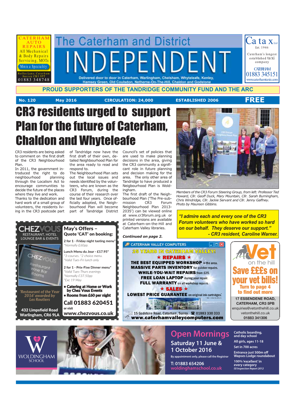 CR3 Residents Urged to Support Plan for the Future of Caterham, Chaldon and Whyteleafe