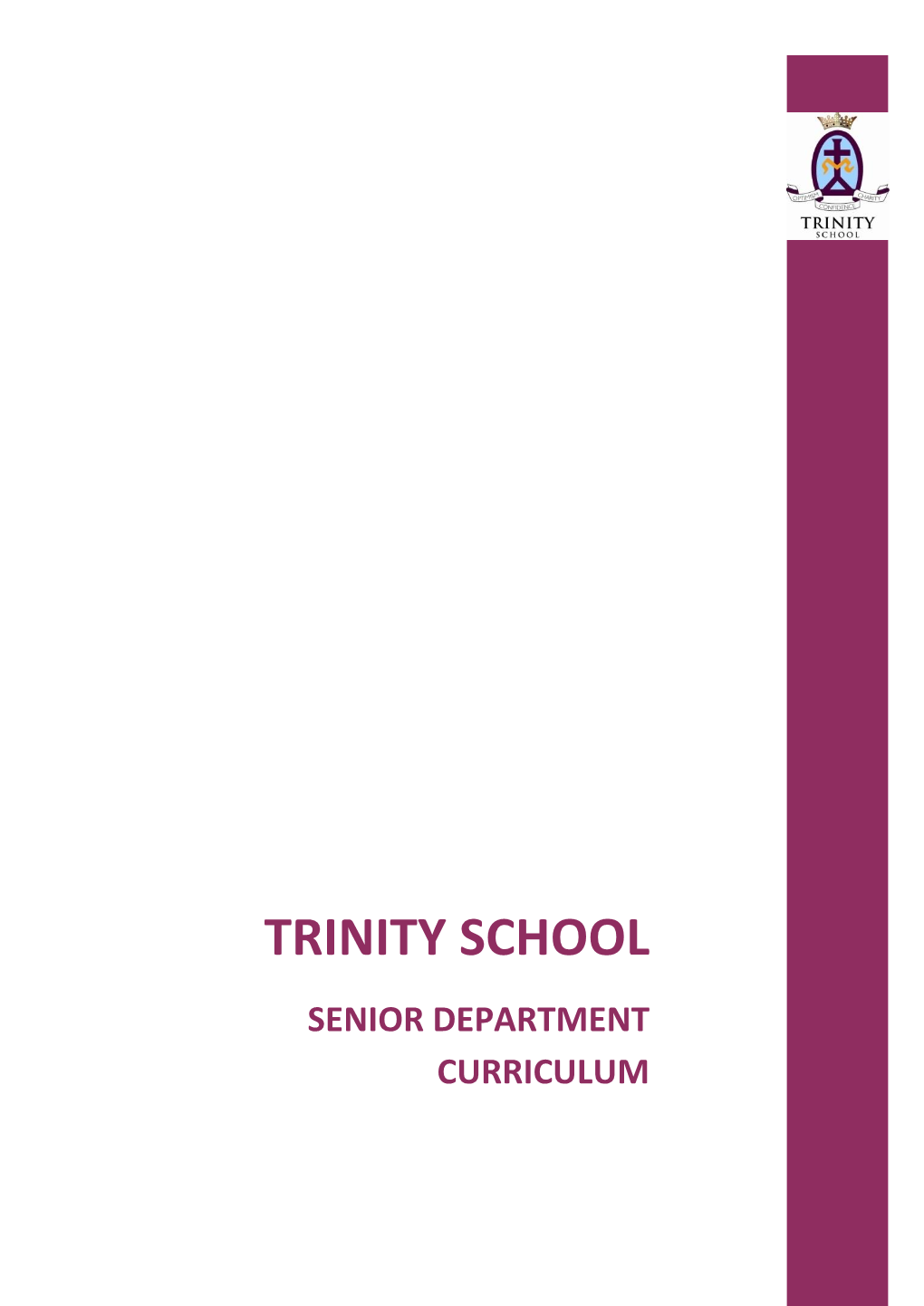 Senior Department Curriculum 2019-20