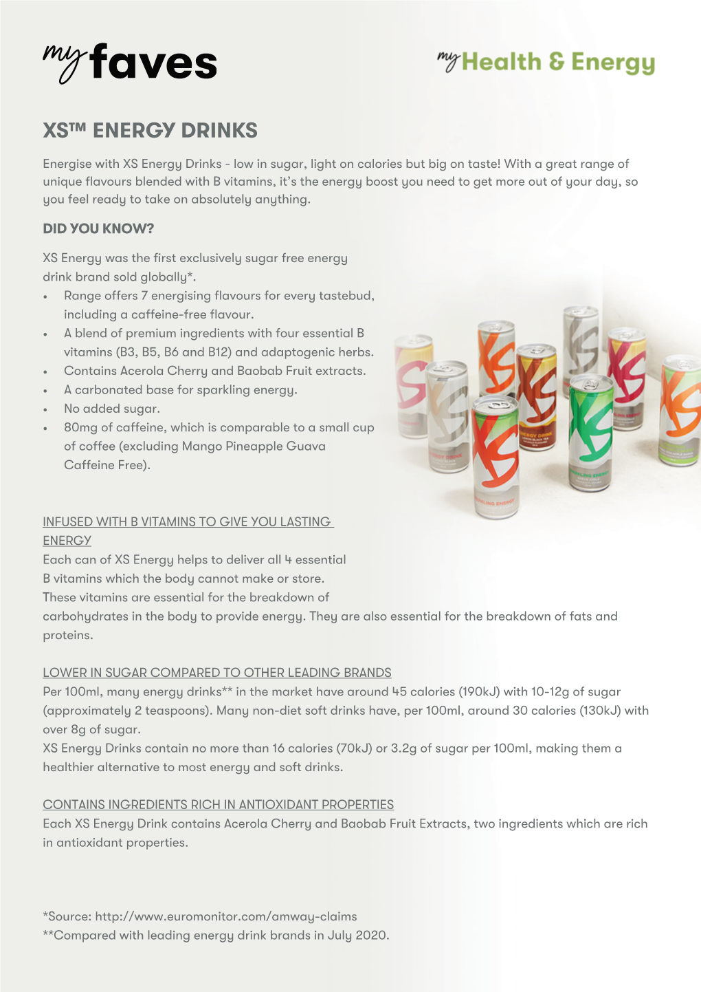 Xs™ Energy Drinks