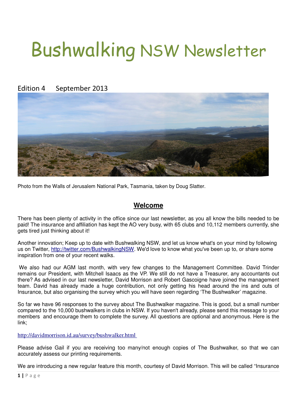 Newsletter 04 September 2013