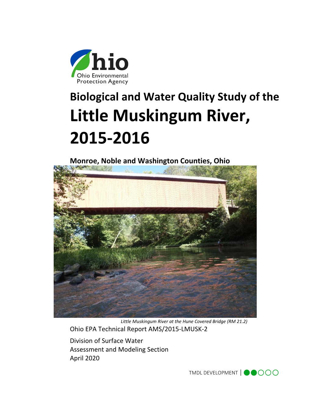 Little Muskingum River, 2015-2016 Monroe, Noble and Washington Counties, Ohio